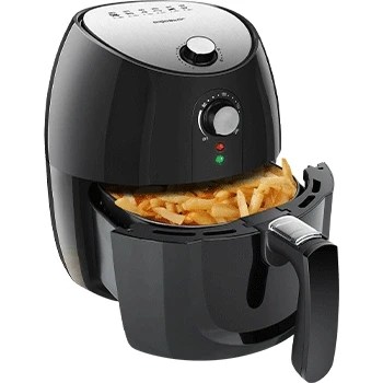 Imagen de Aigostar Hayden Pro Freidora de aire sin aceite, 1500W, cesta antiadherente extraíble, temporizador, apagado automático. Libre BPA. Diseño exclusivo.