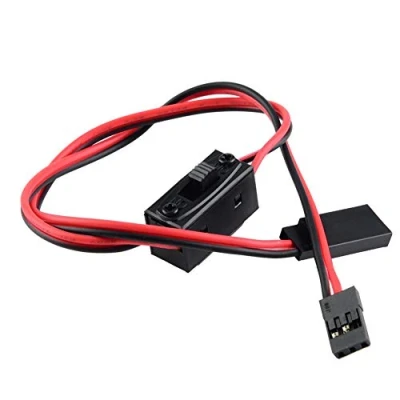 Imagen de Drfeify Cable Servo Encendido Luces RC, Control de Luz Encendido/Apagado Interruptor Alimentación Enchufe Macho Hembra para RC Modelo Coche/Barco/Steering Engine