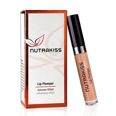 Imagen de Nutrakiss Labial &quot;Nude&quot; Refuerzo Natural con Niacina (Vitamina B3) I Lápiz Líquido Lip Plumper Gloss para Labios Llenos Voluminizador Made in Germany 5ml