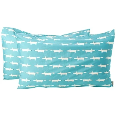 Imagen de Scion Funda de Almohada estándar, percal algodón, Azul, 74 x 48 cm