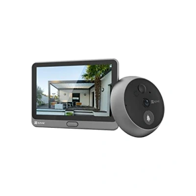 Imagen de EZVIZ Mirilla Digital de Puerta con Pantalla Táctil a Color 4.3&#039;&#039; Cámara Video Timbre Inalámbrico Monitor Batería Recargable 4600mAh,PIR Detección Movimiento,Audio Bidireccional,Modelo CP4