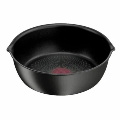 Imagen de Tefal Ingenio Eco Resist Sartén profunda de 26 cm, apilable, inducción, revestimiento antiadherente, indicador inicio cocción, cocción sana, entrada perfecta, fabricada en Francia L3978502