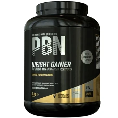 Imagen de Premium Body Nutrition Bote de ganador peso, 3 kg, sabor Galleta, optimizado