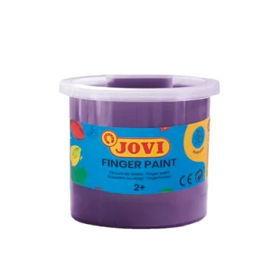 Imagen de Jovi Estuche, 5 Botes con Pintura de Dedos, 125 ml, Color Violeta (56023)
