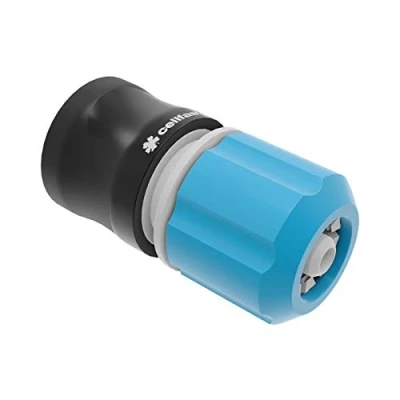 Imagen de Cellfast Conector de Manguera Stop ENERGO™ 3/8&quot;, Conexión Dos Extremos mangueras, Material PC/ABS, Diseño ergonómico, 53 121