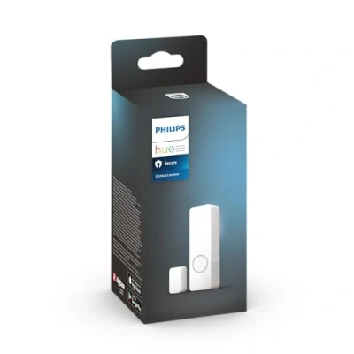 Imagen de Philips Hue Secure Sensor de Contacto Inteligente para Puertas y Ventanas (Color Blanco), fácil Instalar, Control Vigilancia Luz con Solo una App (Requiere Bridge)