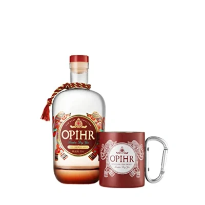 Imagen de Opihr London Dry Gin EUROPEAN EDITION 43% Vol. 0,7l in Giftbox with Travel Mug