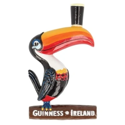 Imagen de Guinness Official Merchandise Imán de resina tucán diseñado en 3D
