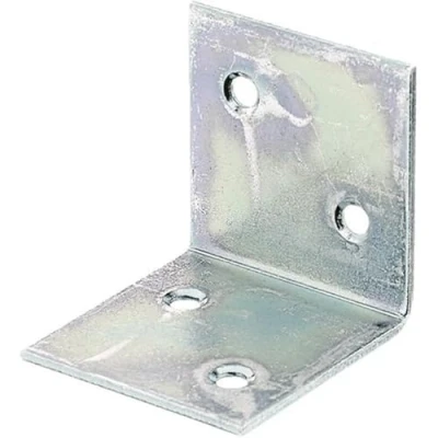 Imagen de Alberts 332686 Escuadra de ensamblaje ancha, Galvanizado Sendzimir, 40 x mm, Juego 25