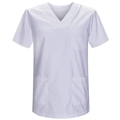 Imagen de MISEMIYA Casaca Unisex MÉDICO Enfermera Uniforme Limpieza Laboral ESTÉTICA Dentista Veterinaria Sanitario HOSTELERÍA Ref.817 M, Blanco