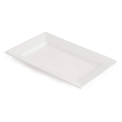 Imagen de Lumina Fine China CD630 borde ancho placa Rectangular (Pack de 4)