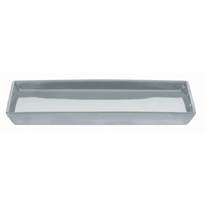 Imagen de Gedy Glamour Dosificador de Jabón, Porcelana, Plata, 9.7x6.6x14.5 cm