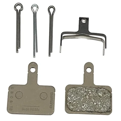 Imagen de SHIMANO Pastillas y resorte de freno disco Spares B03S, respaldo acero, resina, talla única, color negro
