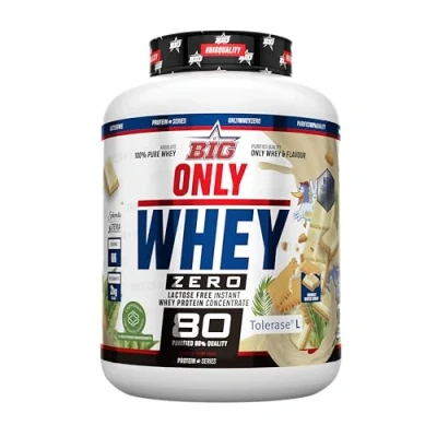 Imagen de BIG Proteínas Whey en Polvo para Masa Muscular y Recuperación, Máxima Calidad, Materia Prima Pemium Patentada, Sin Lactosa, Azúcar, Grumos (2Kg, Mowgly White Choco)