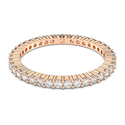 Imagen de Swarovksi Anillo Vittore, con Cristales Blancos, Baño en Oro Rosa, de la Colección Vittore Swarovski