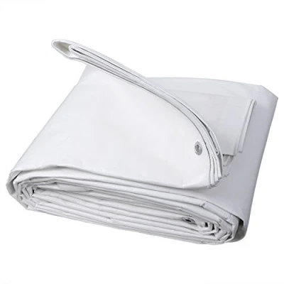 Imagen de WOLTU Lona Impermeable de PE 280 g/m², Lonas para Piscinas con Ojales Aluminio, Protección Muebles, Jardín, Piscina y Coche, Blanco 4x6m, GZ1177m7