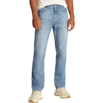 Imagen de Tommy Jeans Vaqueros Hombre Ryan Regular Straight Fit, Azul (Denim Light), 28W/34L