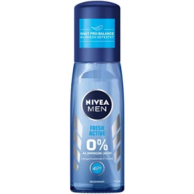 Imagen de Nivea Men desodorante Vaporizador para hombres, sin aluminio, de protección, Fresh Active, 75 g