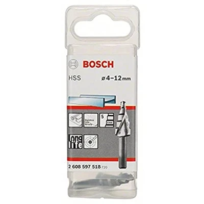 Imagen de Bosch 2 608 597 518 Broca escalonada HSS 4 12 mm, 6,0 50 mm (pack de 1)