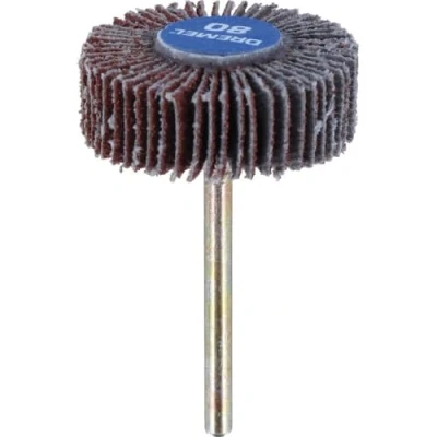 Imagen de Disco de láminas Dremel 502 (9,5 mm, grano 80), accesorio herramienta rotativa para lijar, eliminar material ligero y alisar el acabado