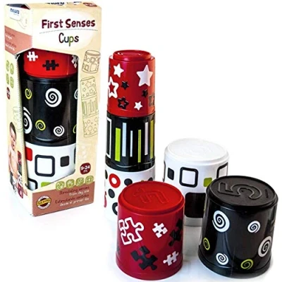Imagen de Miniland First Senses: Cups Juego de apilables gigante para bebés (97311) , color/modelo surtido
