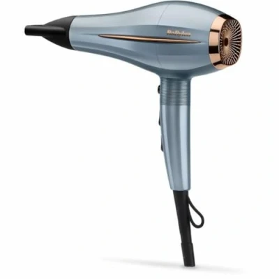 Imagen de Secador BaByliss Demin Luxe D251PE, 2200W, 3 Temperaturas, 2 Velocidades, Aire Frío, Antiencrespamiento, Azul