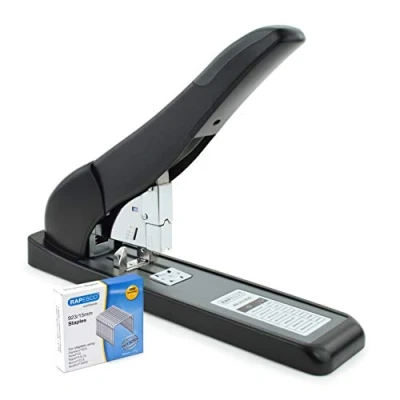 Imagen de Rapesco 1551 ECO Grapadora de Gruesos HD 210 con 1000 Grapas Tipo 923 15 mm, Negro
