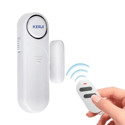 Imagen de TOWODE Alarma de Puerta, Ventana 120dB Sensor Contacto Inalámbrico Puerta con Control Remoto 3 Modos para su Hogar, Niños, Seguridad la Tienda