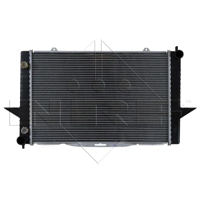 Imagen de NRF EASY FIT 58343 Radiador, refrigeración del motor Aluminio 590 386 34 con piezas de montaje Aletas soldadas