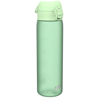 Imagen de Ion8 Botella Agua, 500ml, a Prueba de Fugas, Fácil Abrir, Cerradura Segura, Apta para Lavavajillas, Sin BPA, Asa Transporte, Limpiar, Neutro en Carbono, Verde Surf