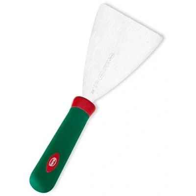Imagen de Sanelli Línea Premana Professional,Rasqueta Cocina Cm.10,Acero Inoxidable,Verde y Rojo,26.0x2.5x10.0 cm