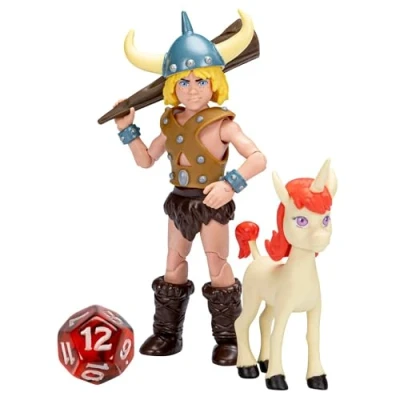 Imagen de Dungeons &amp; Dragons Figuras de acción Cartoon Classics Bobby Uni a escala 6 pulgadas, paquete 2 juguetes D&amp;D, multicolor