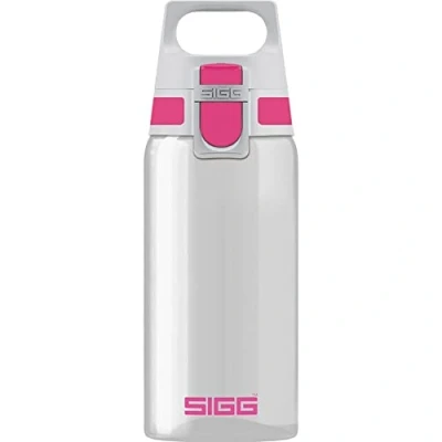 Imagen de SIGG Total Clear ONE Berry botella cantimplora (0.5 L), hermética sin sustancias nocivas, transparente y ligera de plástico tritán, Color Morado (Berry)