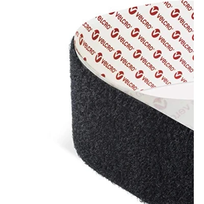 Imagen de VELCRO Brand PS14 Cinta adhesiva de 30 mm ancho, cierre velcro., negro