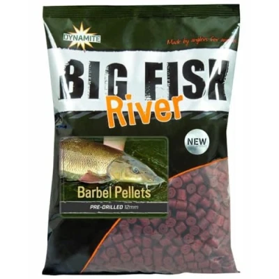 Imagen de Dynamite Baits Big Fish River Barbel Pellets Preperforados 12 mm 1,8 kg de pesca
