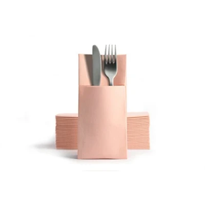 Imagen de Alvotex Chic Airlaid 50 Servilletas Desechables (39 x 40 cm), Color Rosa