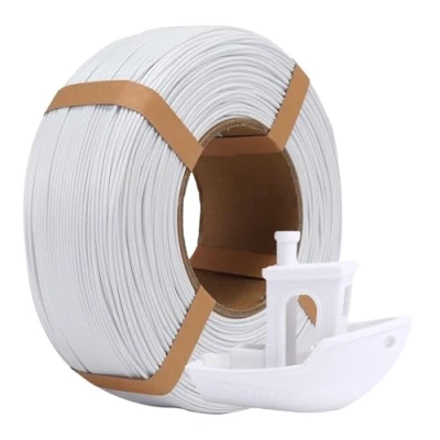 Imagen de eSUN Filamento de Recambio PLA+ 1,75 mm, PLA Plus Impresión 3D Sin Bobina, Precisión Dimensional +/ 0.03mm, 1KG (2.2 LBS) para Impresoras 3D,Blanco Frío