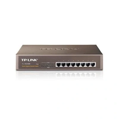 Imagen de TP Link TL SG1008 8 Port Gigabit Ethernet Switch, Desktop/Rack Mount, Steel Case, Black