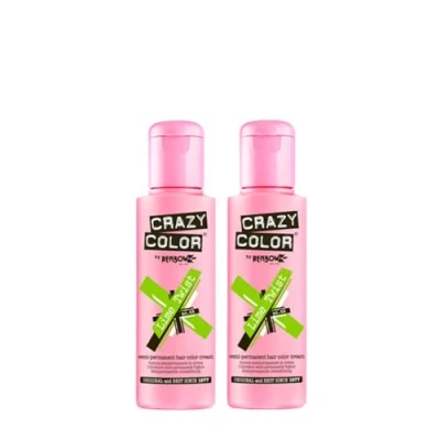 Imagen de Crazy Color Tinte semipermanente para el cabello, 2 x 100 ml (Lime Twist)