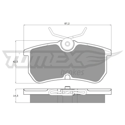 Imagen de TOMEX brakes TX 12 18 Juego de pastillas freno Eje trasero FORD: Focus Mk1 Hatchback, FIESTA 6, 5