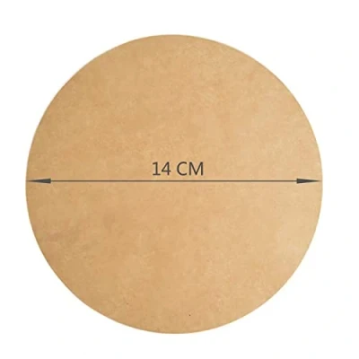 Imagen de 200 Hojas Ø14cm Papel Horno Freidora Aire Redondo, Pergamino Resistente al Calor A Prueba de Aceite y Fugas Recubrimiento Antiadherente Sin Blanquear Vegetal (Ø14CM hojas)