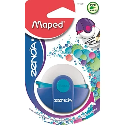 Imagen de Maped Zenoa Goma 100% protegida con funda giratoria, color azul