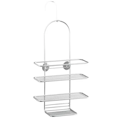 Imagen de Metaltex REFLEX Jabonera de Colgar para Ducha 2 Niveles. Acabado POLYTHERM color Gris.