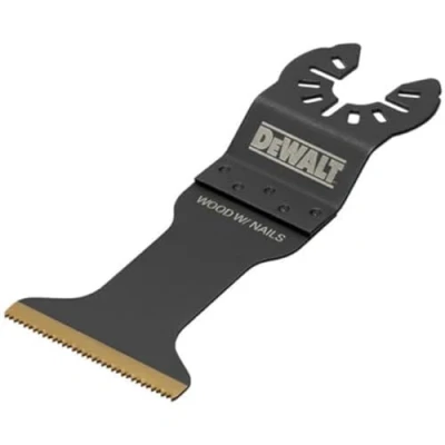 Imagen de DEWALT DT20736 QZ Hoja de sierra multi herramienta, Profundidad corte máx. 55 mm, 18 dientes por pulgada, Revestimiento titanio, Uso en herramients, 25 piezas