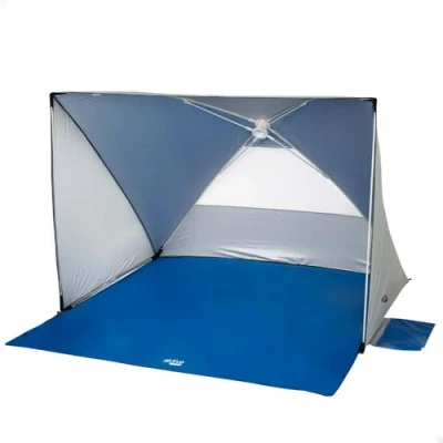 Imagen de AKTIVE Tienda Playa, Pop up, 145 x 103 cm, 2 Personas, Protección UV50, Incluye 6 piquetas, Mosquitera Trasera, 4 Bolsillos, Columna Agua 300 mm, Poliéster, Bolsa de Transporte (62319)