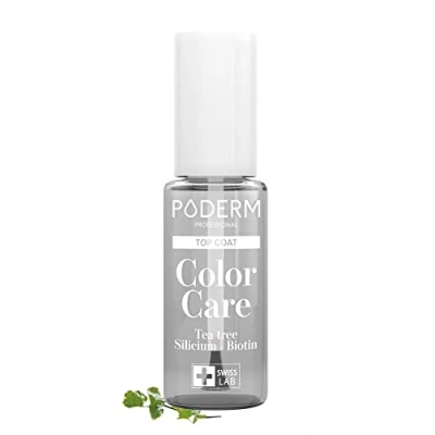 Imagen de PODERM TOP COAT Brillante y protector con ÁRBOL de TÉ Garantiza una larga duración los colores Ingredientes naturales Swiss LAB