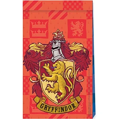 Imagen de Procos 93369 bolsas de fiesta FSC® Mix Harry Potter, 21 x 13 8,5 cm, cumpleaños infantiles, para otros