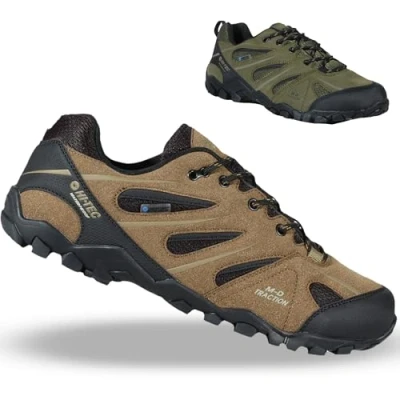 Imagen de Hi Tec Walker WP Zapatillas Trekking Hombre Mantén Tus Pies Secos y Cómodos con Membrana Impermeable, Tracción Óptima en Cualquier Terreno,Botas de Montaña Refuerzos para Máxima Comodidad