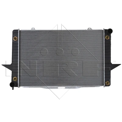 Imagen de NRF EASY FIT 539509 Radiador, refrigeración del motor Aluminio 590 383 30 con piezas de montaje Aletas soldadas