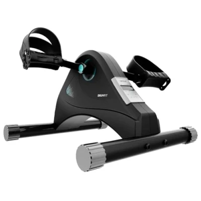 Imagen de Cecotec Bicicleta Estática con Mando Compacta DrumFit Cycle Compact Pro. Niveles de Resistencia Regulables manualmente, Funcionamiento Sencillo e Intuitivo, Pantalla LCD, Peso Máx 100 Kg